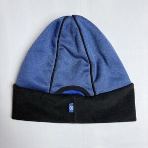 Isotoner Women's Signature Heathered Blue Softshell Hat w/ Ponytail‎ Opening T36